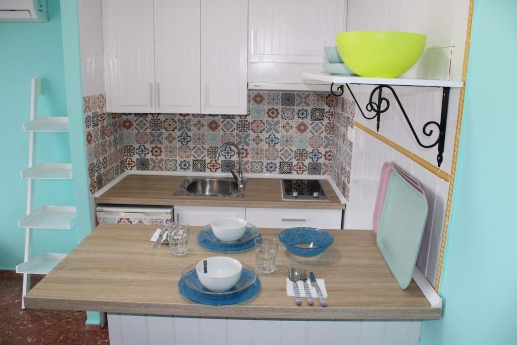 Apartamento Vista Al Mar Piscina Playa 3 Min Aguadulce  Bagian luar foto